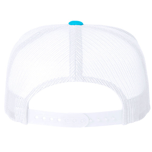 Turquoise/ White - 6606 - BACK